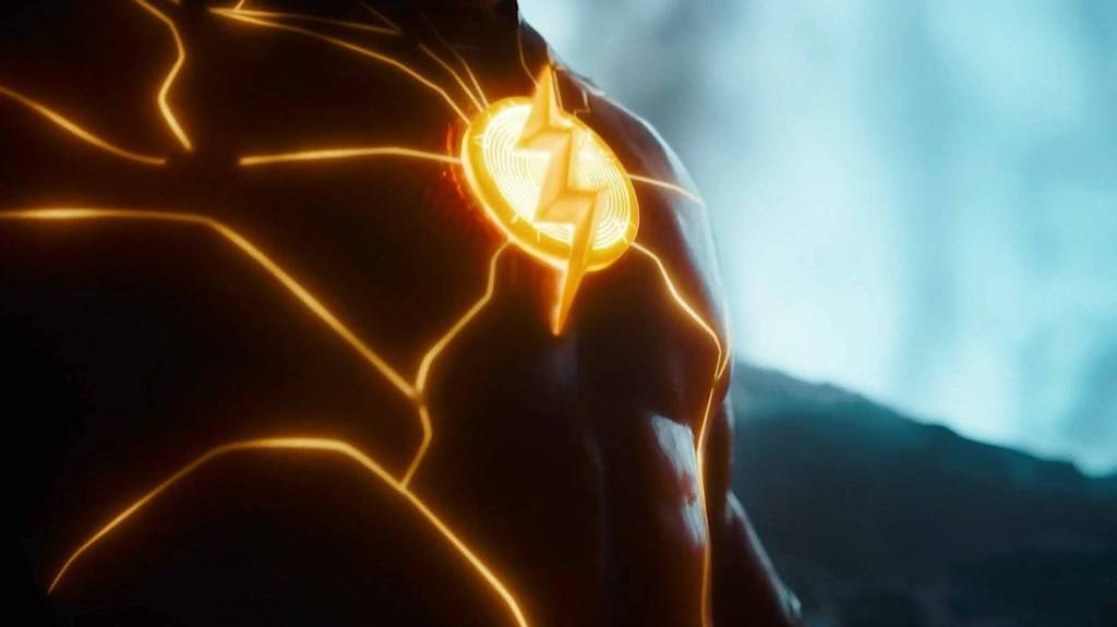The Flash suit in The Flash movie