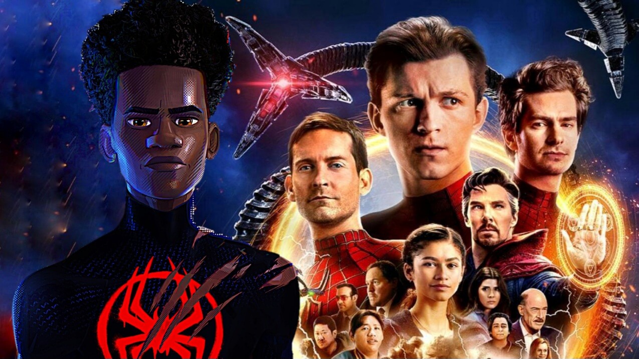 Tobey Maguire, Andrew Garfield, Tom Holland and Miles Morales Spider-Man