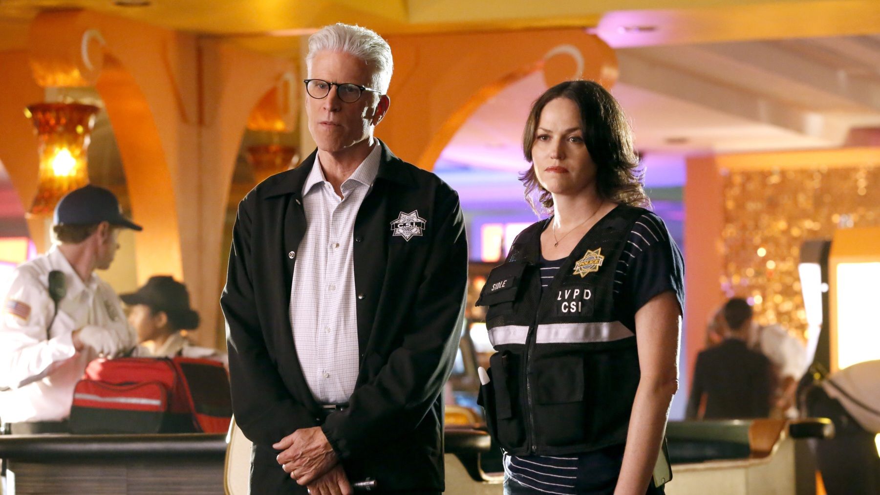 Ted Danson and Jorja Fox in CSI