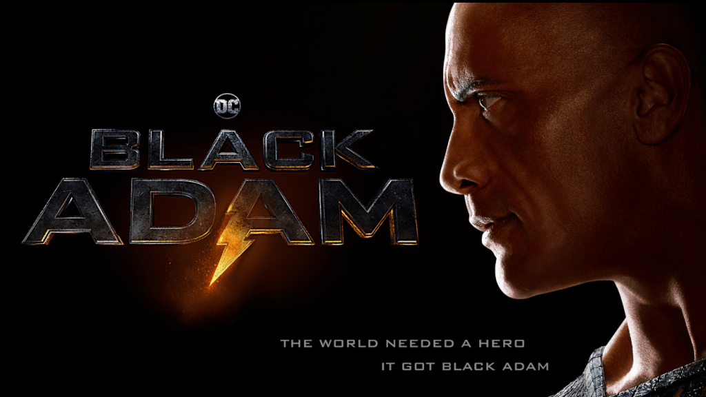 Character introductions for the movie Black Adam.