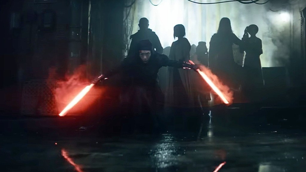 Lightsaber micro blades in Rebel Moon