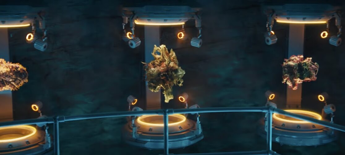 Symbiote samples at a military lab in Venom: The Last Dance