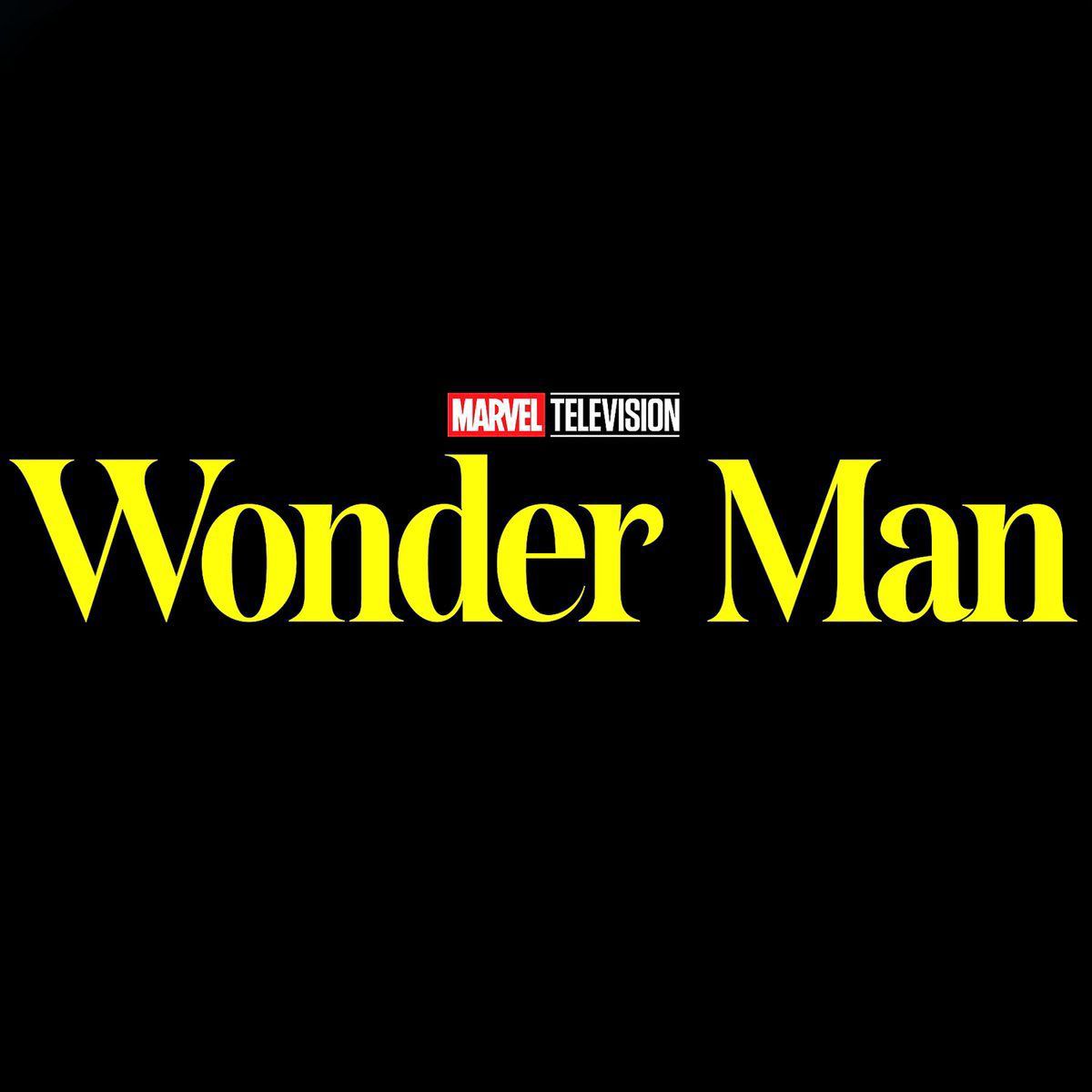 Plain yellow font "Wonder Man" title card