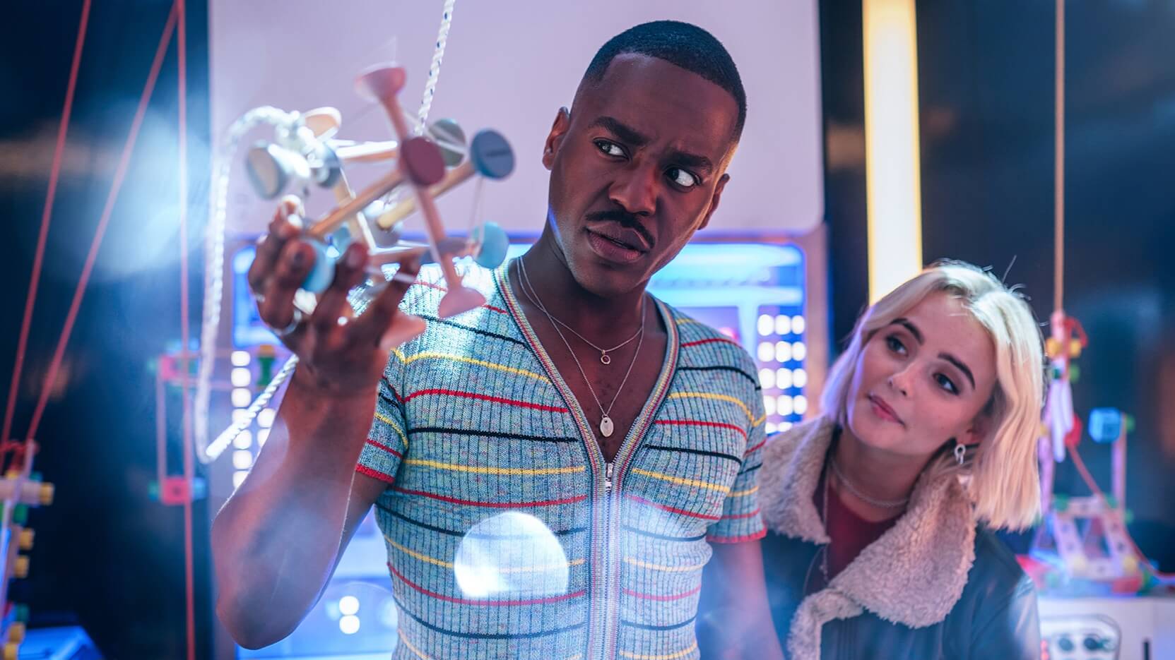 Doctor and Ruby on space station