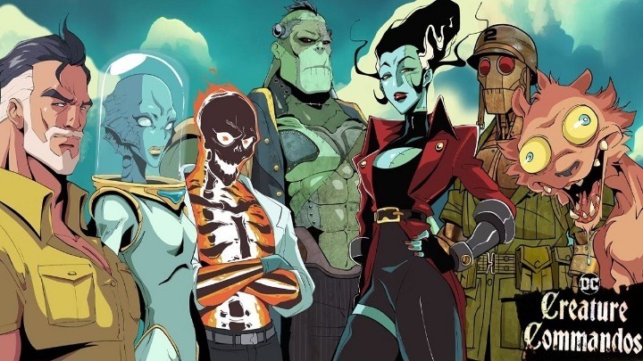 Animated characters featured in the upcoming DC series Creature Commandos