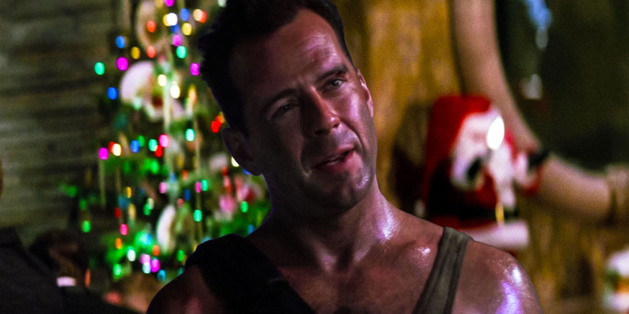 Bruce Willis as John McClane in Die Hard.