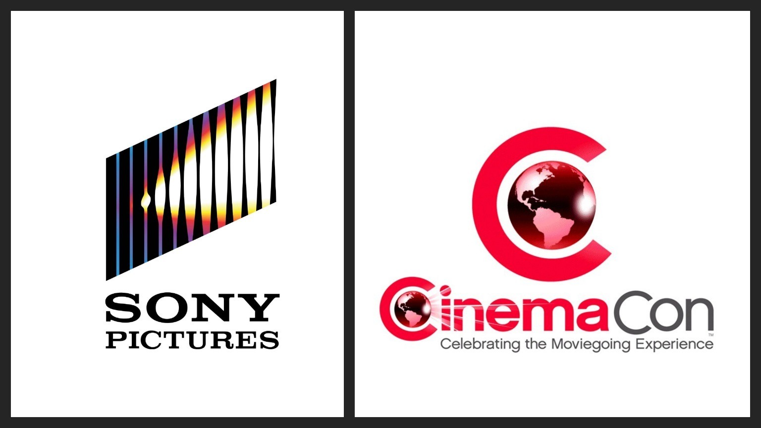 Two logos: (Left) Sony Pictures, (Right) CinemaCon