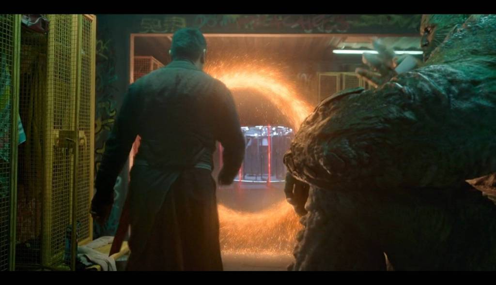 Shang-Chi and the Legend of the Ten Rings. Wong and Abomination using a portal to a containment facility in the She-Hulk series. Marvel Studios