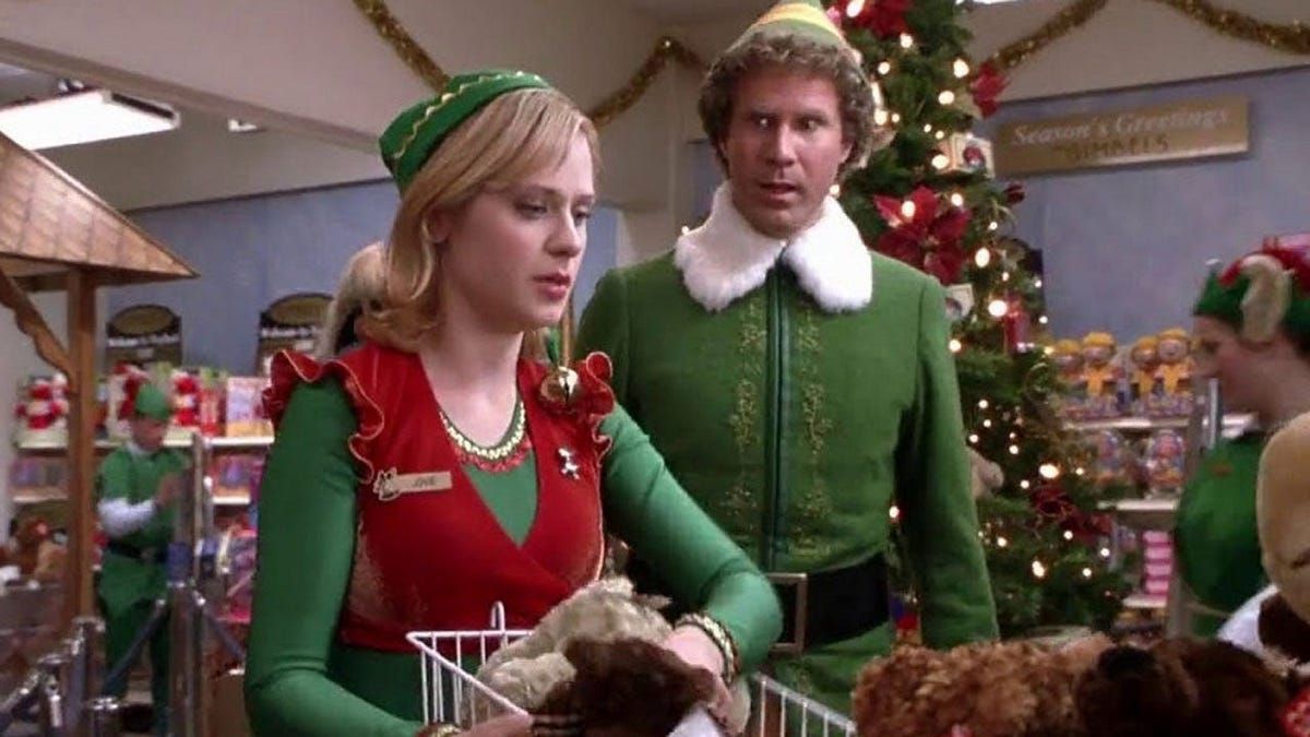 Zooey Deschanel and Will Ferrell in Elf
