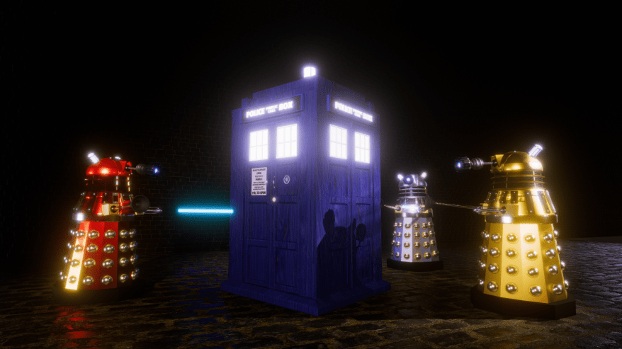 Tardis is under attack from Daleks