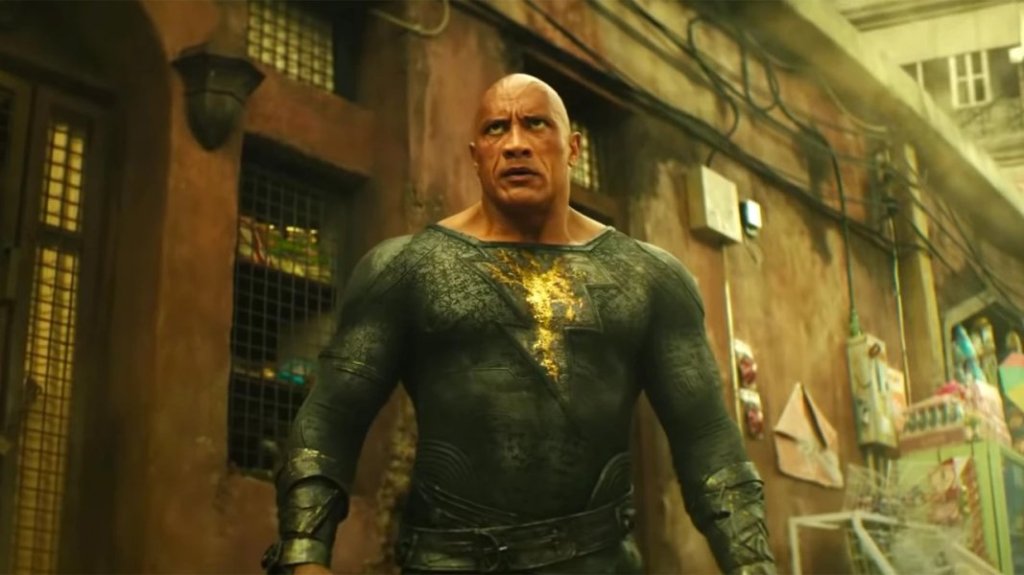 Dwayne 'The Rock' Johnson as Black Adam.