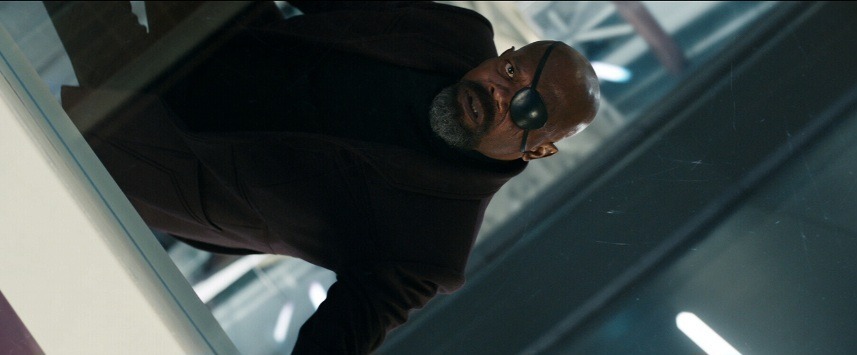 Nick Fury is in a space station