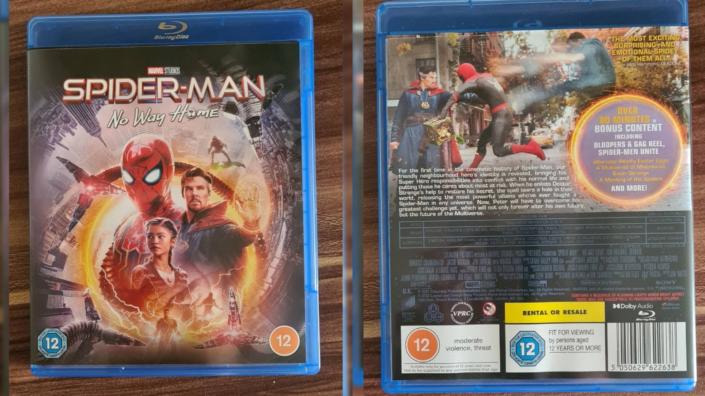 Spider-Man: No Way Home Blu-ray