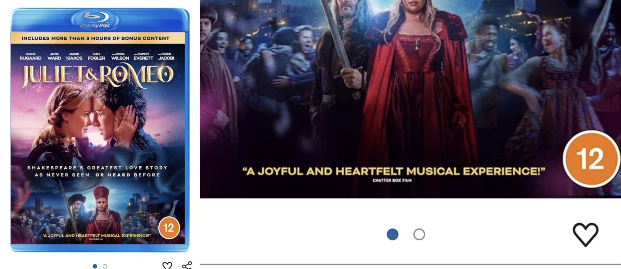 Chatter Box Film quote featured on DVD & Blu-Ray for ‘Juliet & Romeo’ movie