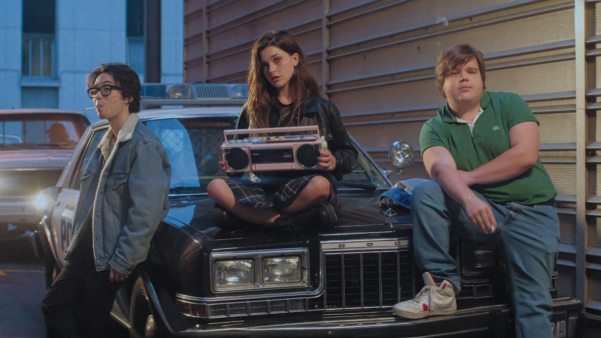 Katie Douglas, Aidan Laprete, and Jeremy Ray Taylor in This Too Shall Pass (2024)