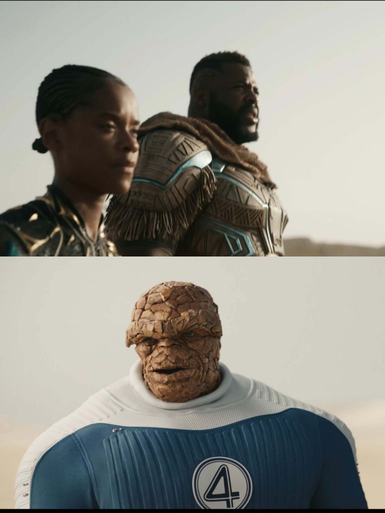 Shuri and M'Baku meet The Thing/Ben Grimm