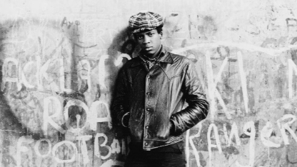 Herbert Norville in a leather jacket as Tony, in the film Pressure.